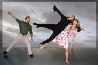 ,Christer Tornell, Nina Braathen, Guro Rimeslåtten in "A Circle within a Spiral" Photo: Peter Lodwick 